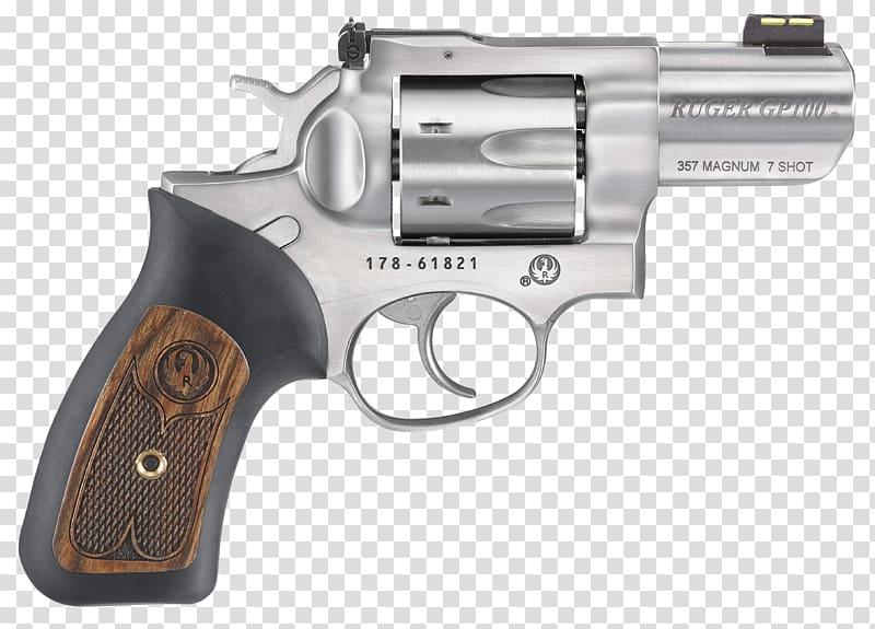 Ruger GP100 .357 Magnum Revolver Firearm Sturm, Ruger & Co., double action revolvers transparent background PNG clipart