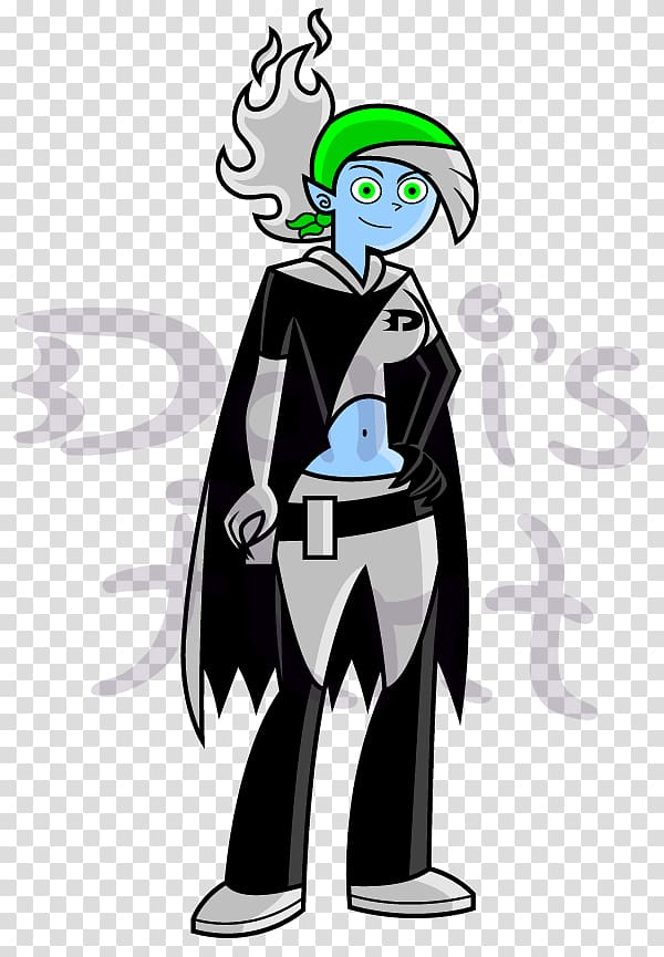 Dani Phantom Cartoon Ghost, Dark Purple transparent background PNG clipart