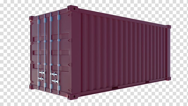 Shipping Containers Intermodal container Purple Freight transport, transparent background PNG clipart