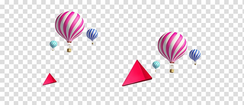Balloon Material Computer file, Creative balloon floating geometry transparent background PNG clipart