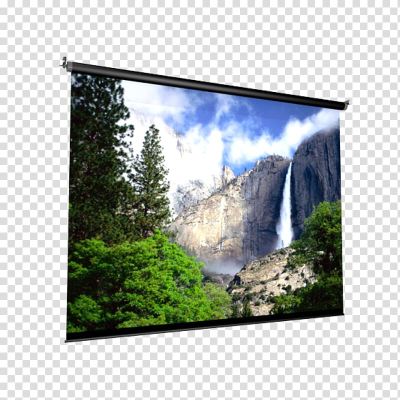Yosemite Falls Bridalveil Fall Yosemite Valley Yellowstone National Park, big screen tv transparent background PNG clipart