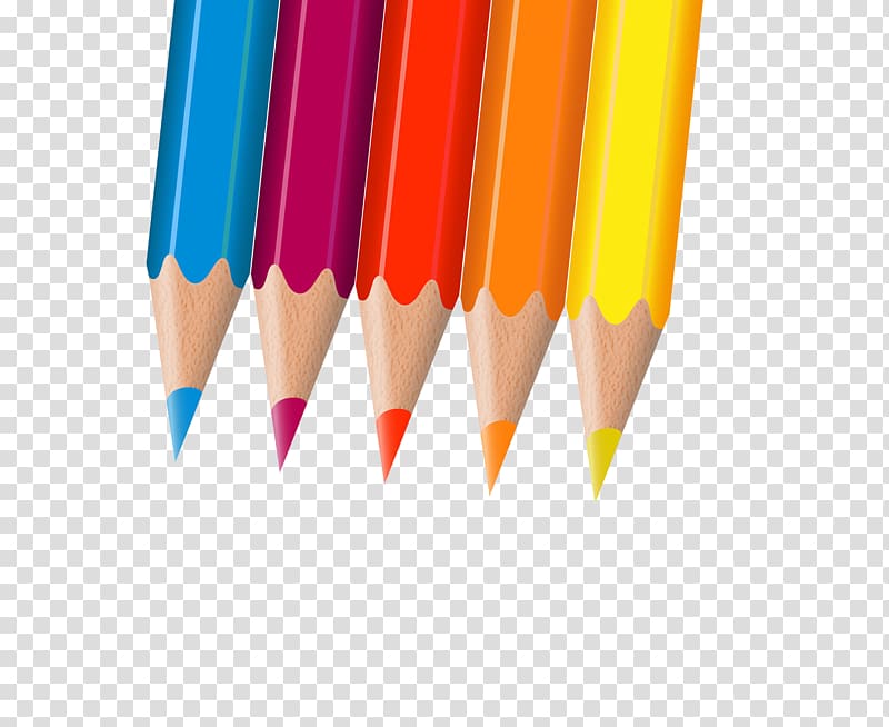Colored pencil, Colored pencils transparent background PNG clipart