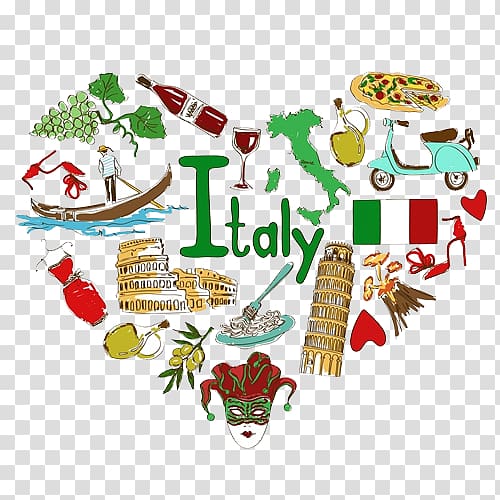 Italy , Culture of Italy Illustration, decoration design transparent background PNG clipart