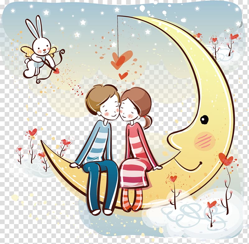 Wedding invitation Wedding anniversary Wish Valentines Day, Couple illustration transparent background PNG clipart