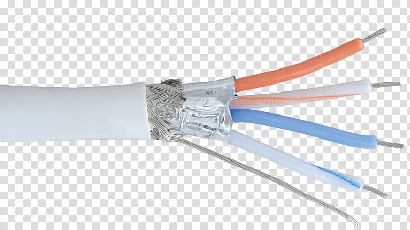 RS-485 Shielded cable Twisted pair Electrical cable American wire gauge, others transparent background PNG clipart