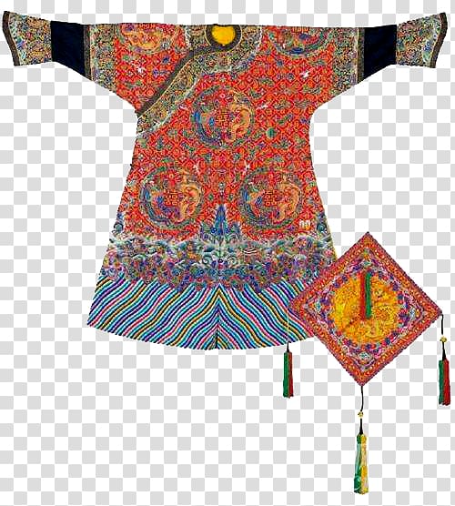 Qing dynasty Dress Clothing Woman, Qing dynasty women\'s Costume Set transparent background PNG clipart
