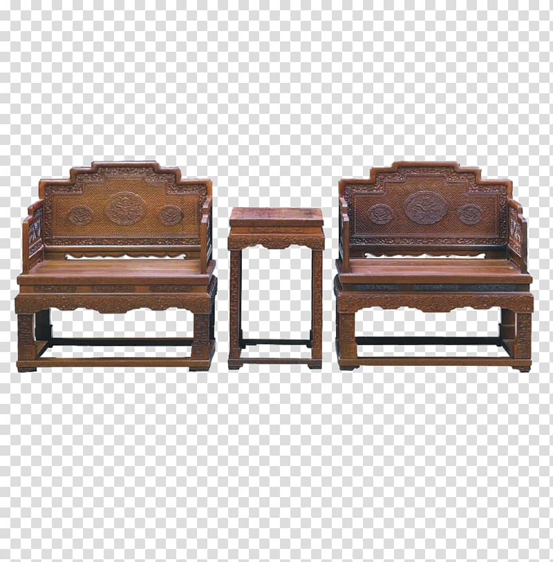 Coffee table Chinese furniture Stool, Mahogany tables and chairs transparent background PNG clipart