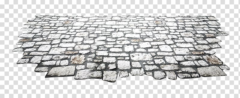 gray concrete brick floor illustration, Stone Street Pavement, Stone street transparent background PNG clipart