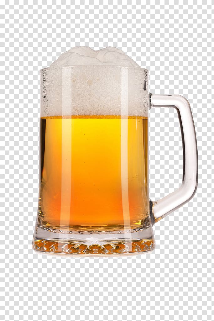 clear beer mug with beer, Beer stein Cup, a cup of beer transparent background PNG clipart