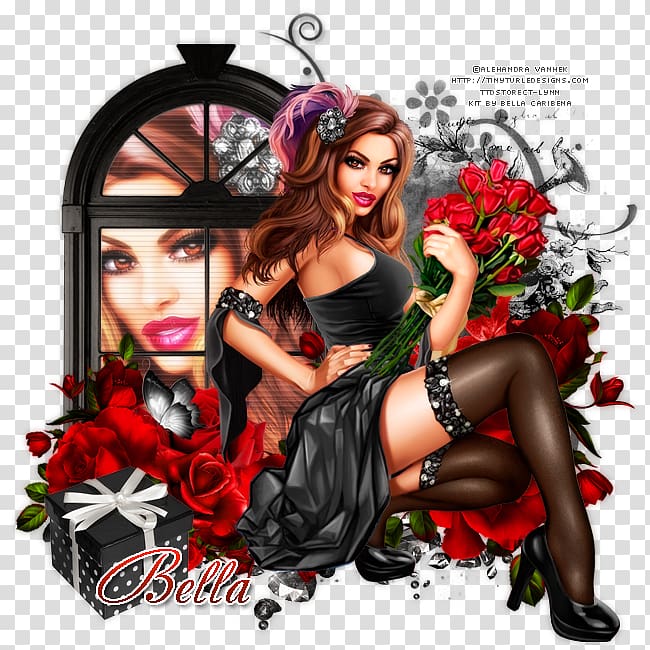 Pin-up girl Album cover, others transparent background PNG clipart