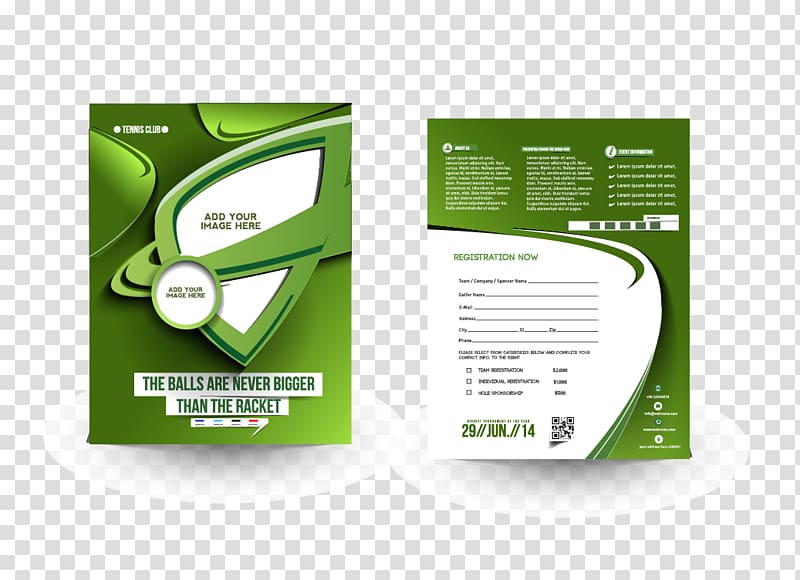 green leaflet collage, Flyer Brochure Graphic design, Green business background transparent background PNG clipart