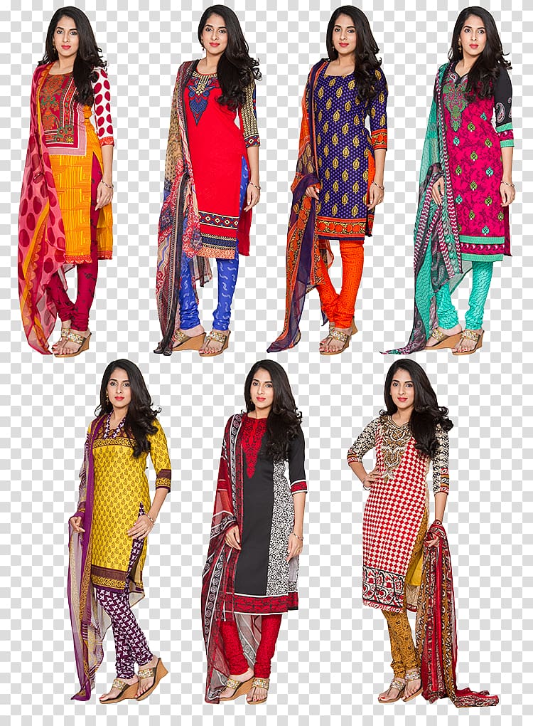 Churidar Tartan Chiffon Zari Textile, Dress Material transparent background PNG clipart