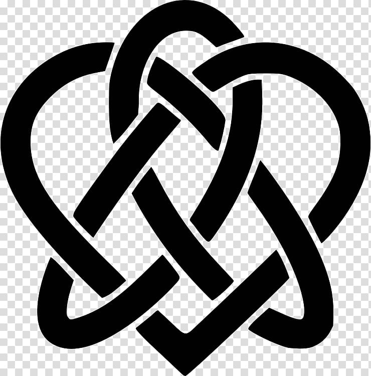 Celtic knot Celts Heart Triquetra, knot transparent background PNG clipart