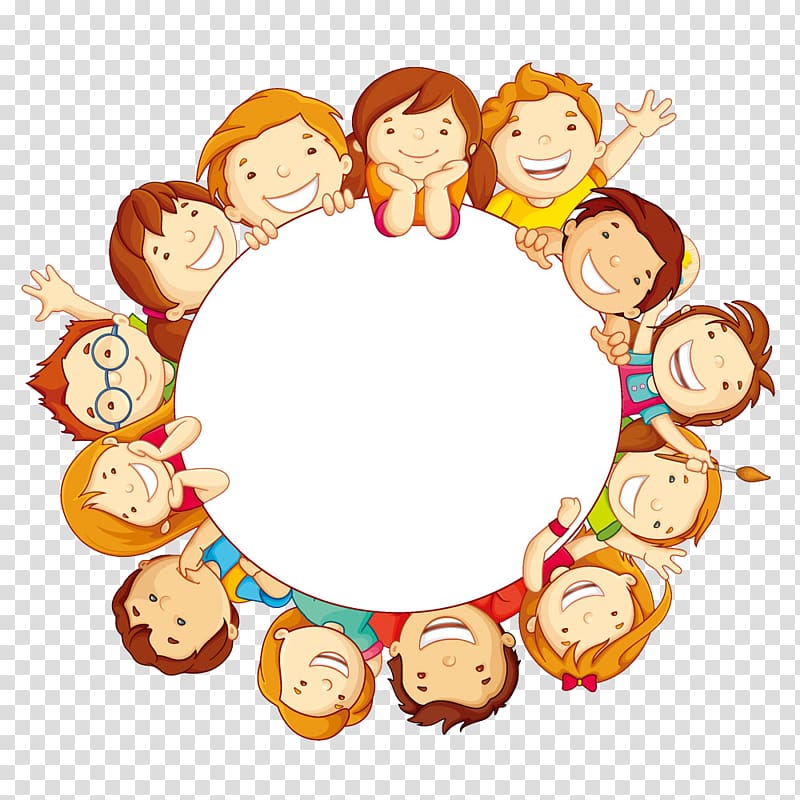 Child Circle , Cute kids, children illustration transparent background PNG clipart
