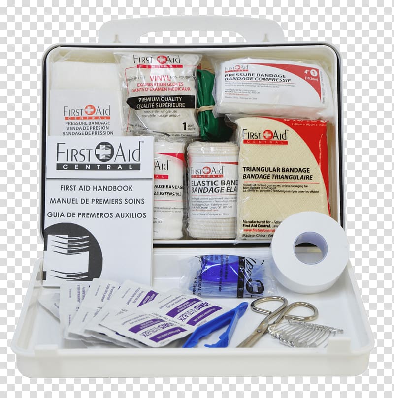 First Aid kit with case, Full First Aid Kit transparent background PNG clipart