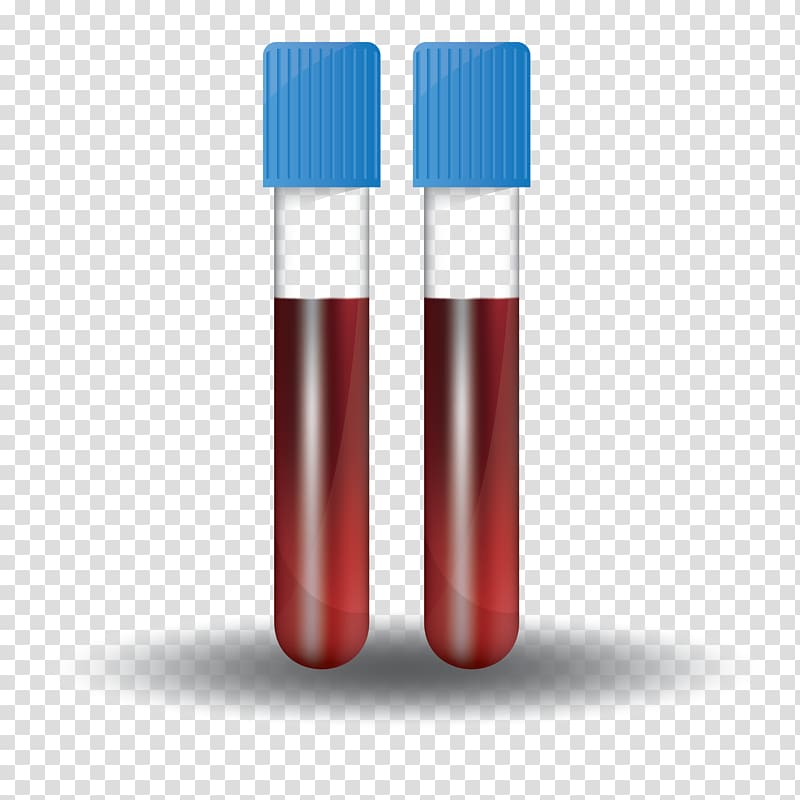 Test Tubes Blood test Vacutainer Laboratory specimen, blood transparent background PNG clipart