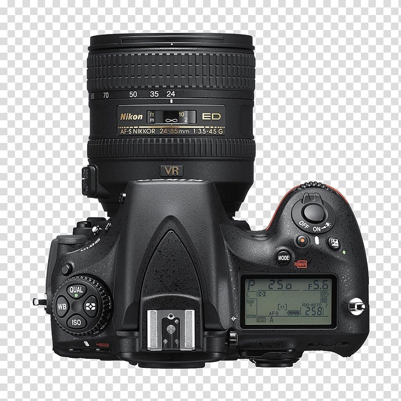 Nikon D810 Nikon D800 Nikon D850 Digital SLR Camera, cameras transparent background PNG clipart