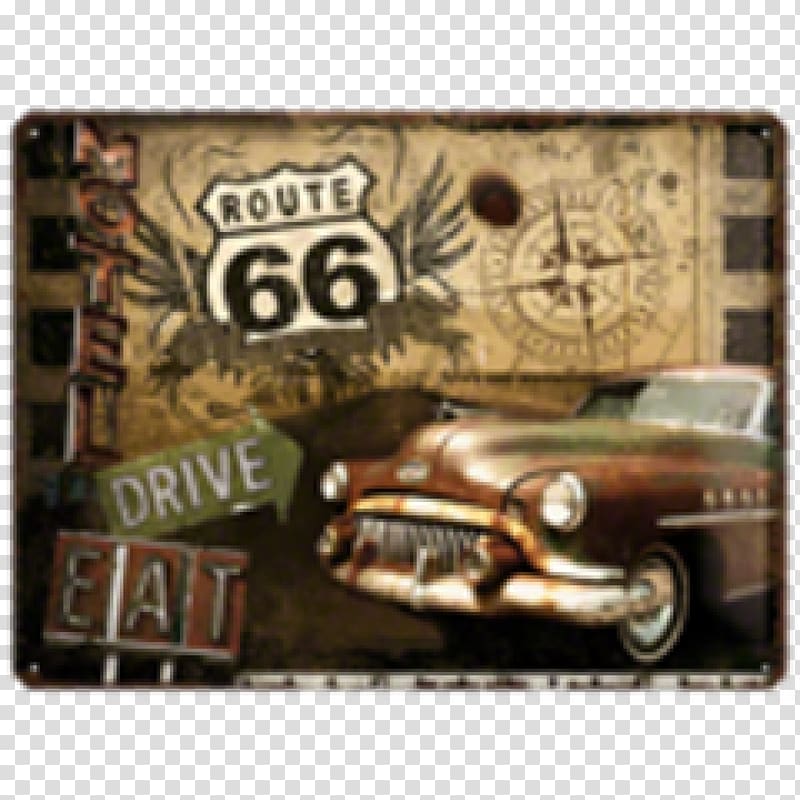 U.S. Route 66 in Arizona Car Road trip Retro style, car transparent background PNG clipart