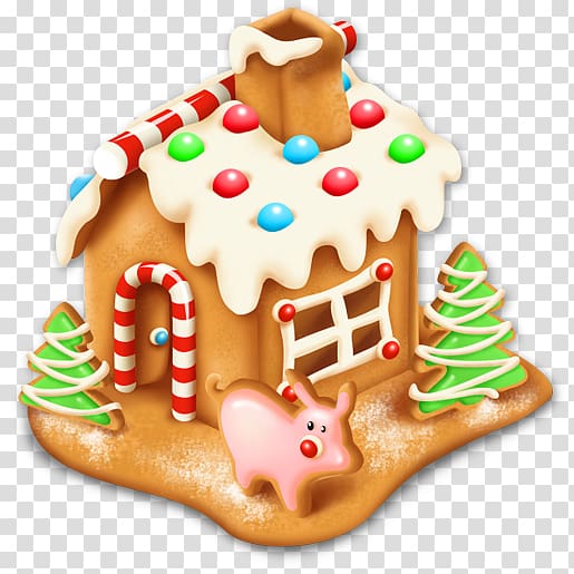 Hay Day Clash Royale Gingerbread house Supercell Italia Fan Christmas decoration, ginger transparent background PNG clipart