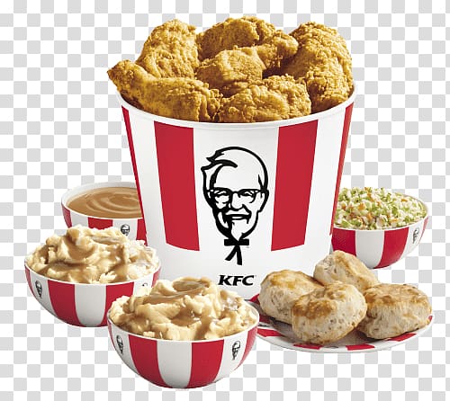 bucket of KFC chicken, KFC Combo transparent background PNG clipart
