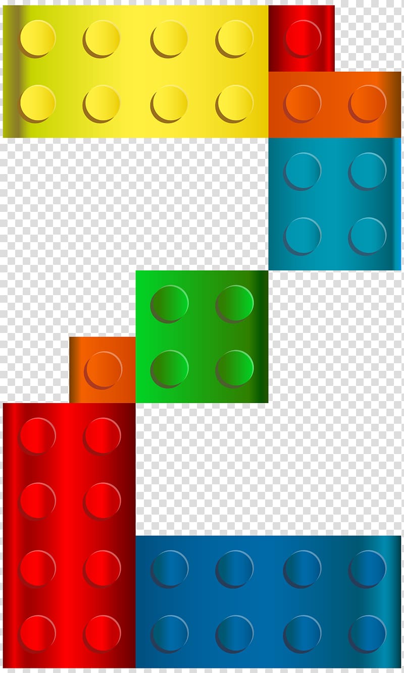 assorted-color building block lot illustration, LEGO , Lego Number Two transparent background PNG clipart