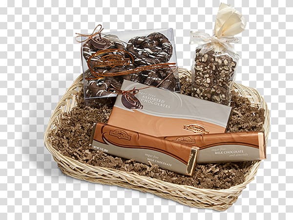 Food Gift Baskets Pretzel Chocolate, chocolate transparent background PNG clipart