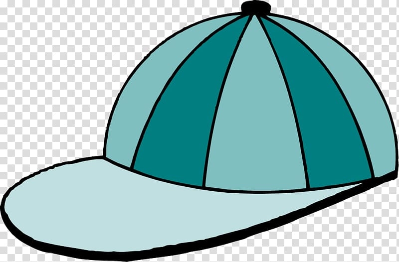 Hat Baseball cap Cartoon, Striped blue baseball cap illustration transparent background PNG clipart