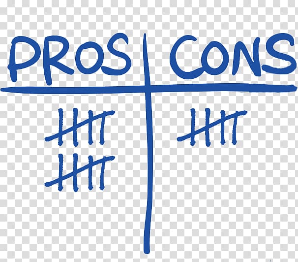 , pros AND CONS transparent background PNG clipart