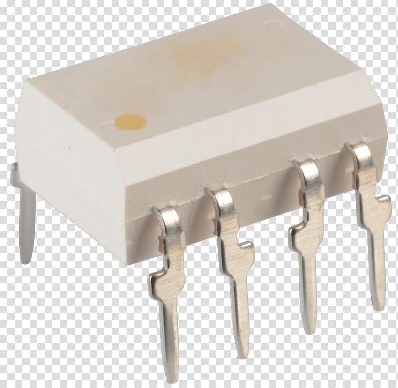 Opto-isolator Dual in-line package MOSFET Opto-triac Electronics, dip transparent background PNG clipart