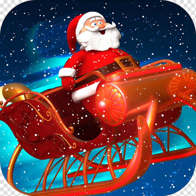 Christmas ornament Santa Claus Town Park Holiday, santa sleigh transparent background PNG clipart