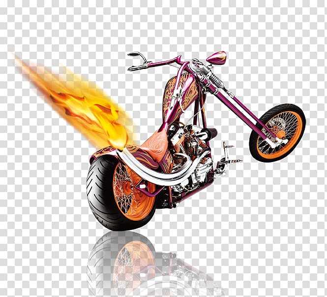 purple chopper motorcycle , Motorcycle Bicycle Flame, motorcycle transparent background PNG clipart