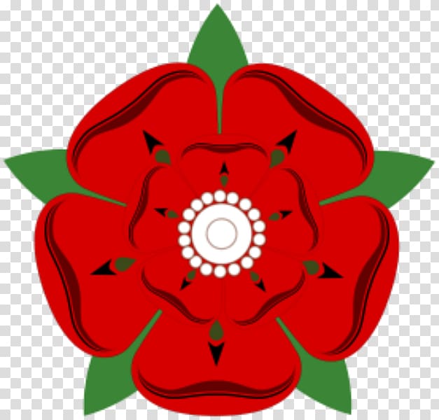 Wars of the Roses Red Rose of Lancaster House of Lancaster White Rose of York House of York, tudors transparent background PNG clipart