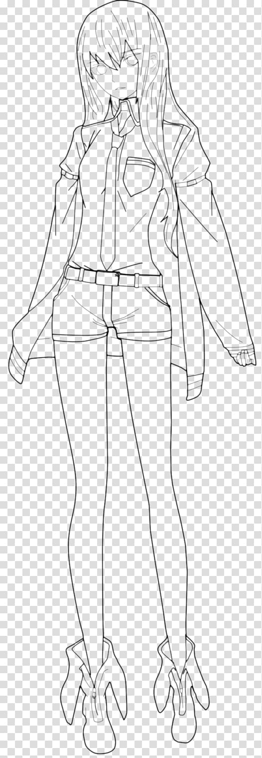 Drawing Cartoon Line art Human leg Sketch, steins;gate 0 transparent background PNG clipart