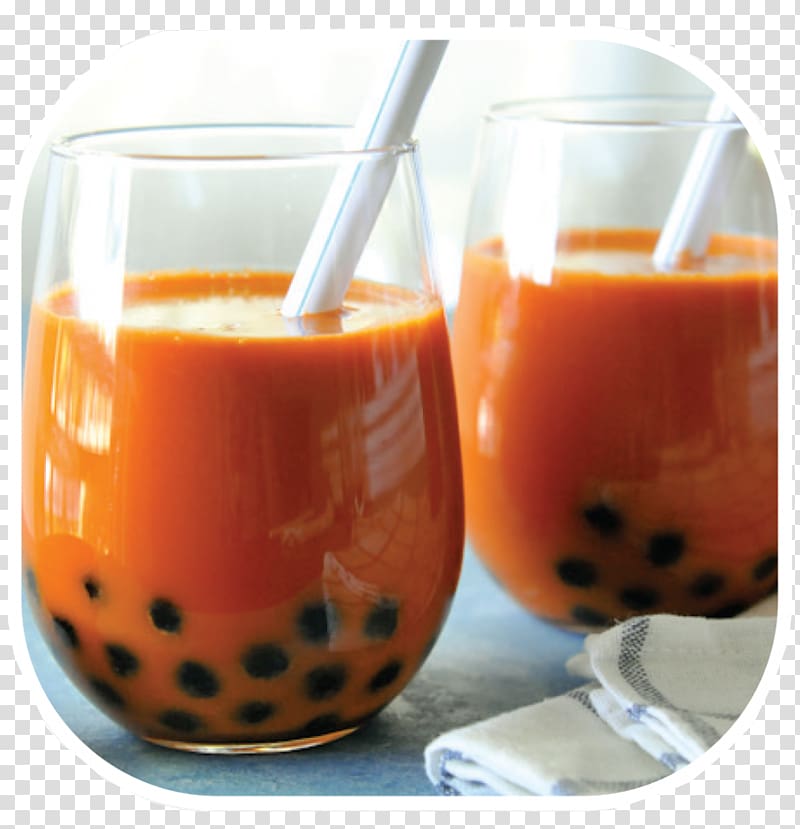 Thai tea Bubble tea Thai cuisine Milk, tea transparent background PNG clipart