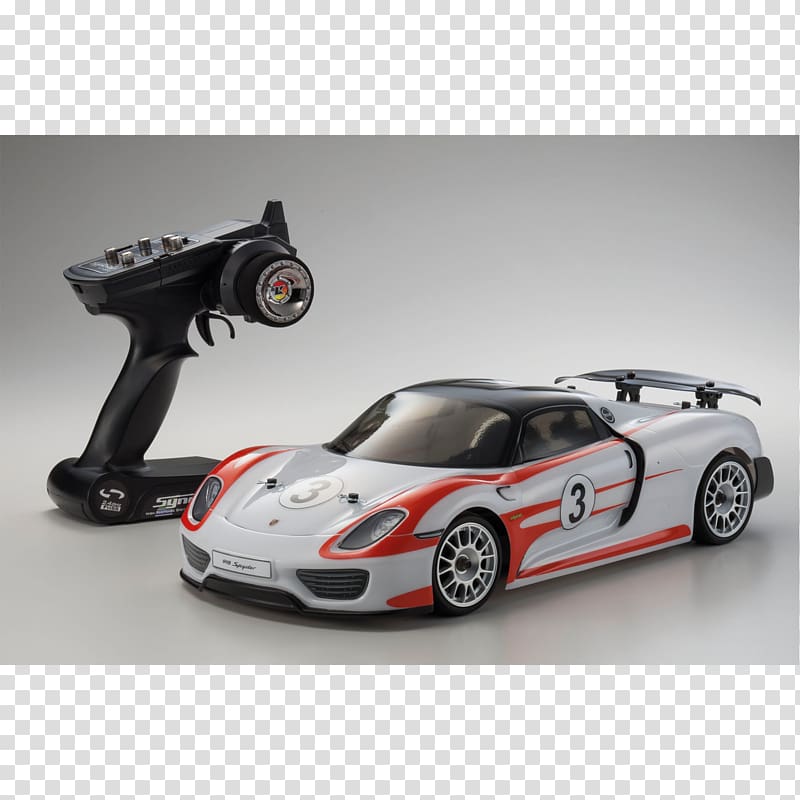 Porsche 918 Spyder Car Kyosho Four-wheel drive, Porsche 918 Spyder transparent background PNG clipart