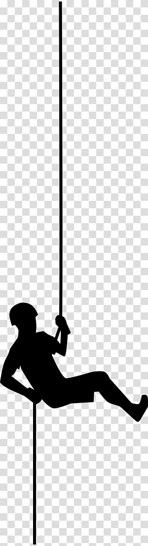 abseil from a mountain clipart
