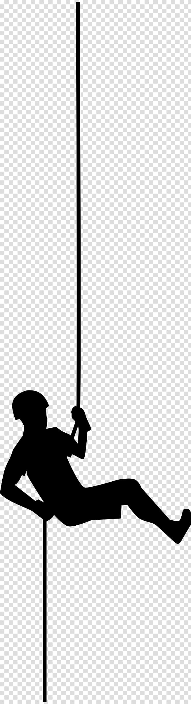 Abseiling Climbing , hanging rope transparent background PNG clipart