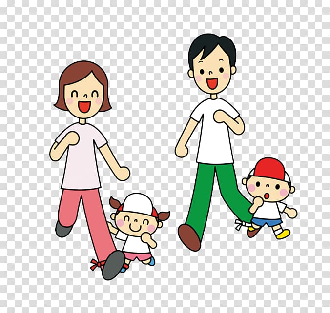 Child Cartoon Parent Illustration, Running Man transparent background PNG clipart