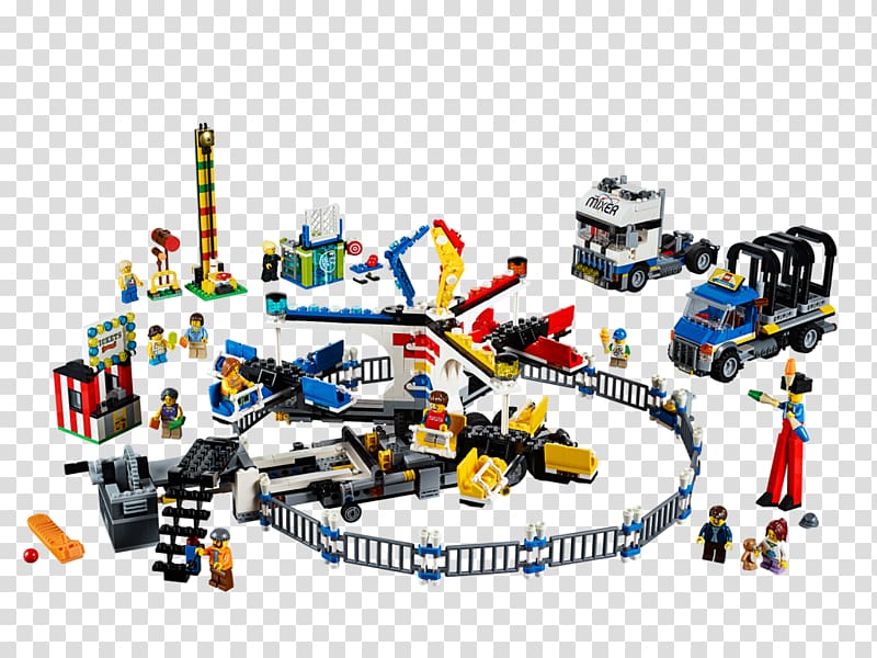 LEGO 10244 Creator Fairground Mixer Lego Creator Toy Lego minifigure, toy transparent background PNG clipart