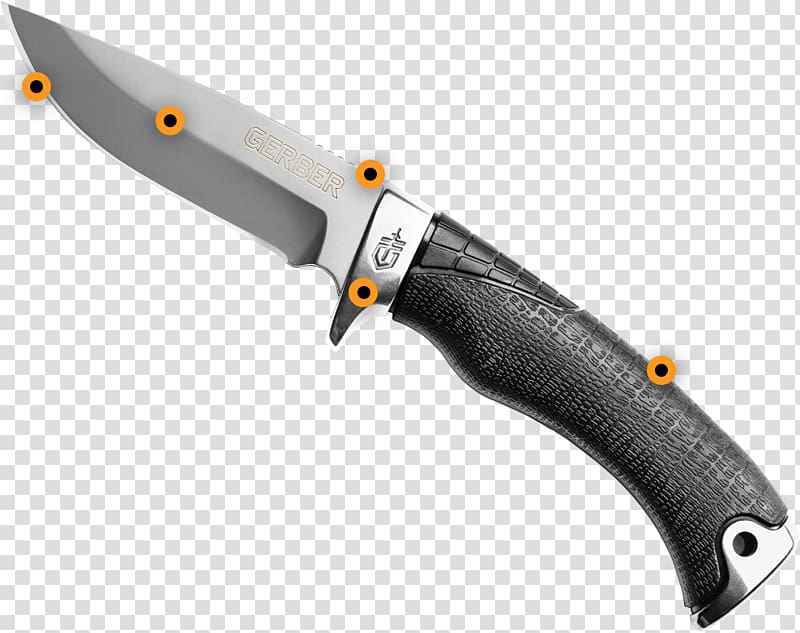 Knife Serrated blade Gerber Gear Weapon, gerber transparent background PNG clipart