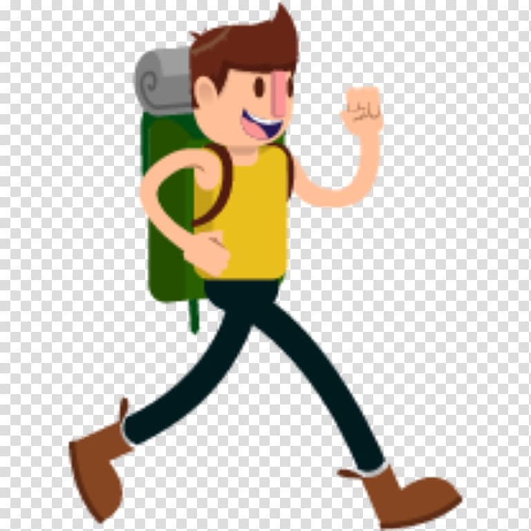 Hiking Backpacking Animated film Cartoon, backpack transparent background PNG clipart