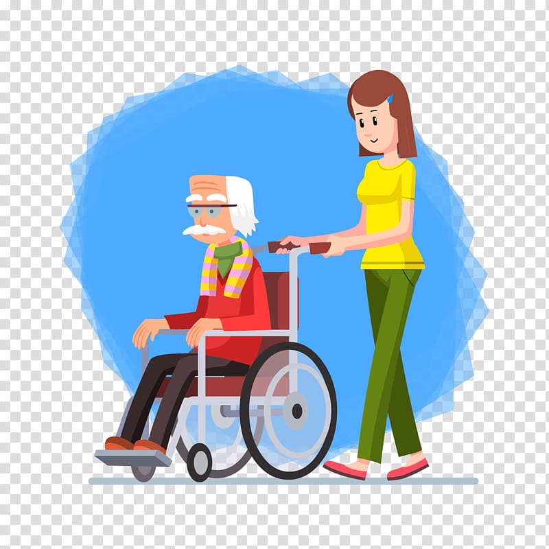 Wheelchair Old age Drawing , grandfather sitting in a wheelchair transparent background PNG clipart