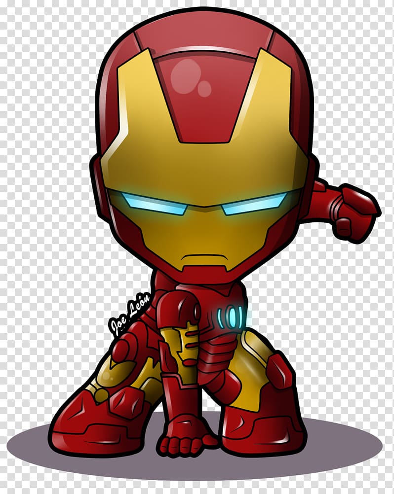 Iron Man Chibi Superhero Marvel Comics, iron, Ironman chibi illustration transparent background PNG clipart