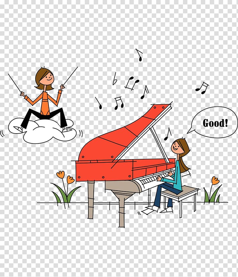 Piano Drawing Illustration, piano transparent background PNG clipart