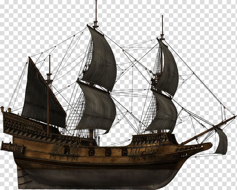 Brigantine Ship of the line Galleon Boat Barque, boat transparent background PNG clipart