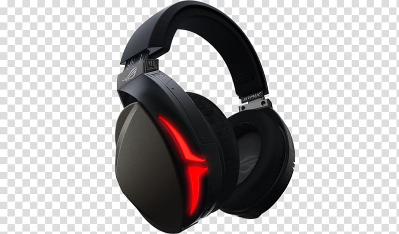 ASUS ROG Strix Fusion 500 Binaural Head-band Black headset Wireless Headphones ASUS ROG Strix Fusion 300 Gaming Headset with 7.1 Virtual Surround Sound for PC, headphones transparent background PNG clipart