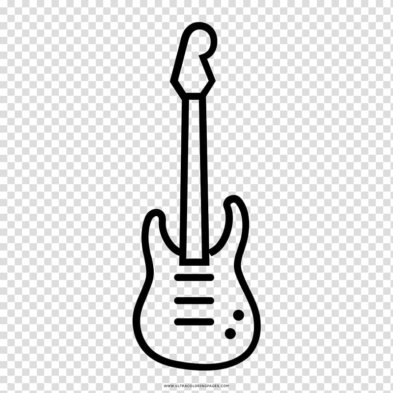 Electric guitar String Instruments Musical Instruments Line art, Rock & transparent background PNG clipart
