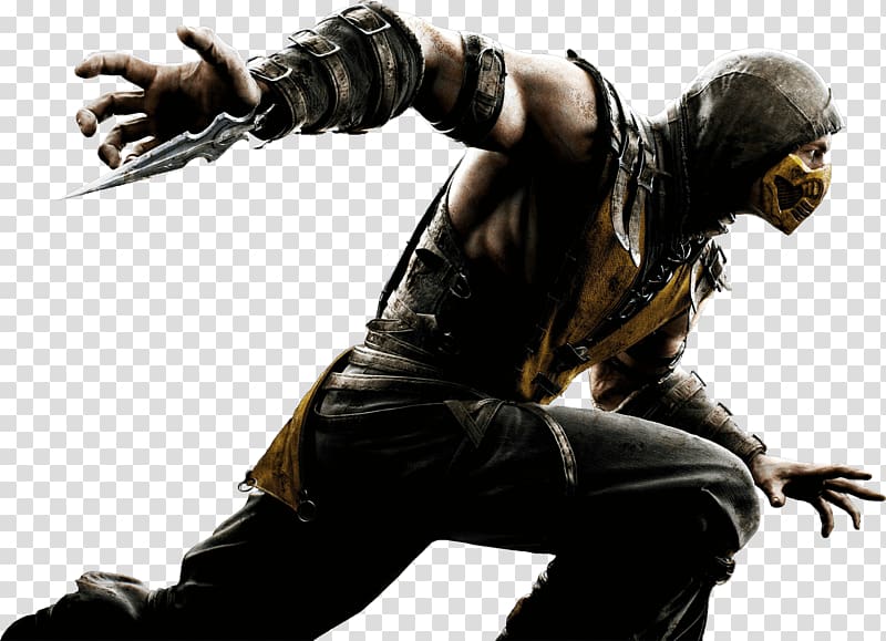 Mortal Combat Scorpion , Mortal Kombat Right transparent background PNG clipart