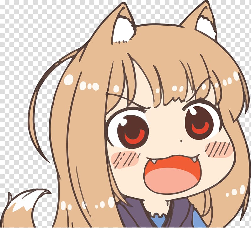 Spice and Wolf Anime Chibi Manga 4chan, spice and wolf transparent background PNG clipart