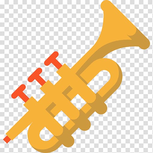 Trumpet Musical instrument Wind instrument Icon, Yellow saxophone transparent background PNG clipart